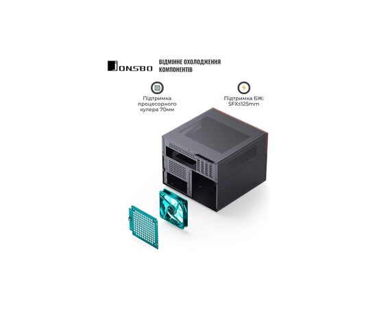 Корпус JONSBO N4 Black, изображение 10