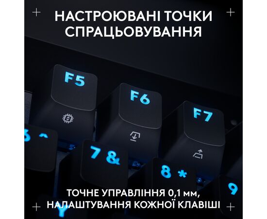 Клавіатура Logitech G PRO X TKL Rapid Linear USB UA Black (920-013233), зображення 8 Клавіатура Logitech G PRO X TKL Rapid Linear USB UA Black (920-013233), зображення 8