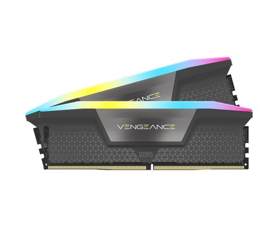 Модуль памяти для компьютера DDR5 96GB (2x48GB) 6000 MHz Vengeance RGB Grey Corsair (CMH96GX5M2E6000Z36), изображение 2 Модуль памяти для компьютера DDR5 96GB (2x48GB) 6000 MHz Vengeance RGB Grey Corsair (CMH96GX5M2E6000Z36), изображение 2