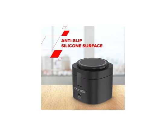 Зарядний пристрій Canyon 4-in-1 wireless charging stand 30W + cable 1.0m black (CNS-WCS405BW/A), зображення 6 Зарядний пристрій Canyon 4-in-1 wireless charging stand 30W + cable 1.0m black (CNS-WCS405BW/A), зображення 6