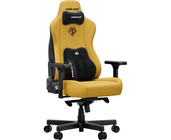 Кресло игровое Anda Seat Kaiser 3E Fabric XL Bright Yellow (AD23YC-XL-09-Y-CF-Y01), изображение 2 Кресло игровое Anda Seat Kaiser 3E Fabric XL Bright Yellow (AD23YC-XL-09-Y-CF-Y01), изображение 2