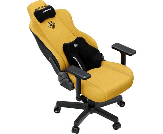 Кресло игровое Anda Seat Kaiser 3E Fabric XL Bright Yellow (AD23YC-XL-09-Y-CF-Y01), изображение 7 Кресло игровое Anda Seat Kaiser 3E Fabric XL Bright Yellow (AD23YC-XL-09-Y-CF-Y01), изображение 7