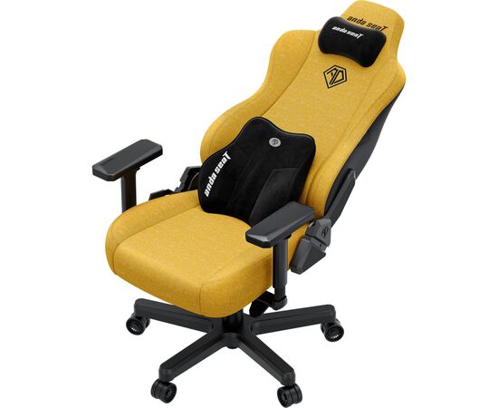 Кресло игровое Anda Seat Kaiser 3E Fabric XL Bright Yellow (AD23YC-XL-09-Y-CF-Y01), изображение 8 Кресло игровое Anda Seat Kaiser 3E Fabric XL Bright Yellow (AD23YC-XL-09-Y-CF-Y01), изображение 8