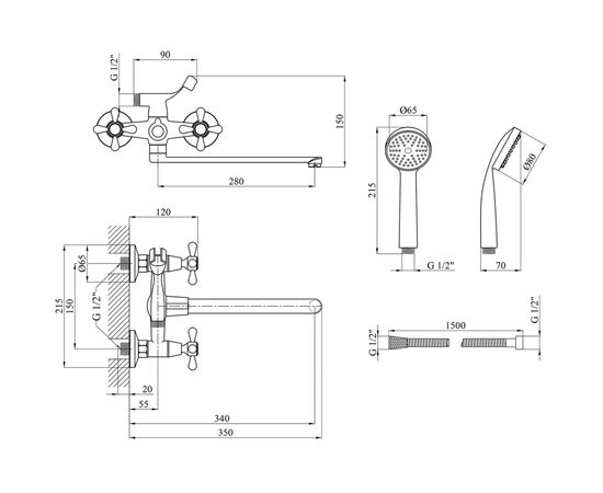 Смеситель Agua Toledo-C071 (CV014926), изображение 7 Смеситель Agua Toledo-C071 (CV014926), изображение 7