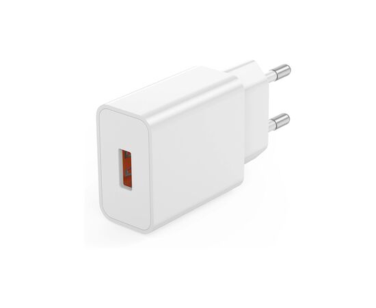 Зарядний пристрій XO USB-A QC18W White (L127.white), зображення 2