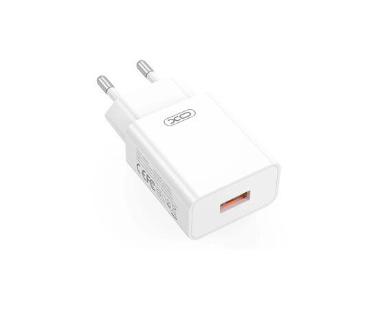 Зарядний пристрій XO USB-A QC18W White (L127.white), зображення 3