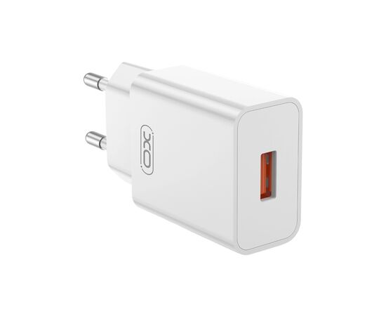 Зарядний пристрій XO USB-A QC18W White (L127.white)
