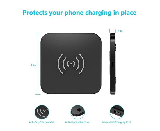 Зарядное устройство Choetech Wireless 10W black (T511-S), изображение 5 Зарядное устройство Choetech Wireless 10W black (T511-S), изображение 5