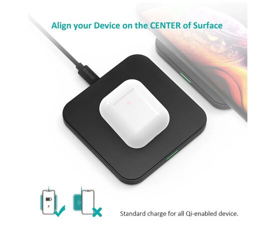 Зарядное устройство Choetech Wireless 10W black (T511-S), изображение 7 Зарядное устройство Choetech Wireless 10W black (T511-S), изображение 7