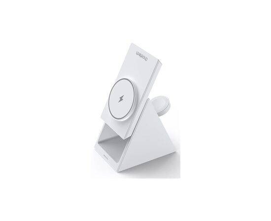 Зарядное устройство Choetech Wireless magnetic 3-in-1 15W white (T600-F), изображение 2 Зарядное устройство Choetech Wireless magnetic 3-in-1 15W white (T600-F), изображение 2