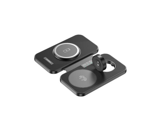 Зарядное устройство Choetech Wireless magnetic 3-in-1 15W black (T616-F) Зарядное устройство Choetech Wireless magnetic 3-in-1 15W black (T616-F)