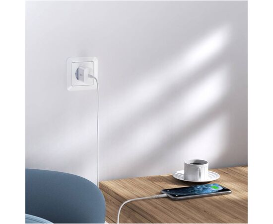 Зарядное устройство Choetech USB-C PD20W white (Q5004-V5), изображение 2 Зарядное устройство Choetech USB-C PD20W white (Q5004-V5), изображение 2