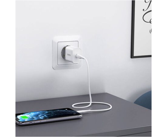 Зарядное устройство Choetech USB-C PD20W white (Q5004-V5), изображение 3 Зарядное устройство Choetech USB-C PD20W white (Q5004-V5), изображение 3