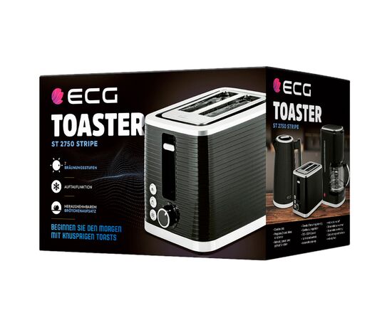 Тостер ECG ST 2750 Stripe, зображення 10 Тостер ECG ST 2750 Stripe, зображення 10