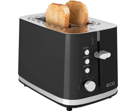 Тостер ECG ST 2766 Vintage Nero, зображення 7 Тостер ECG ST 2766 Vintage Nero, зображення 7