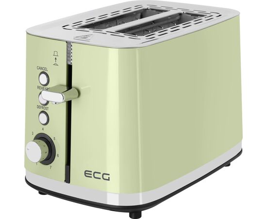 Тостер ECG ST 2766 Vintage Olive, зображення 3 Тостер ECG ST 2766 Vintage Olive, зображення 3