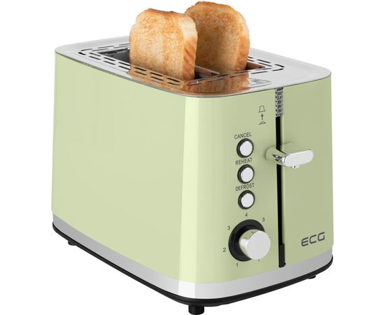 Тостер ECG ST 2766 Vintage Olive, зображення 7 Тостер ECG ST 2766 Vintage Olive, зображення 7