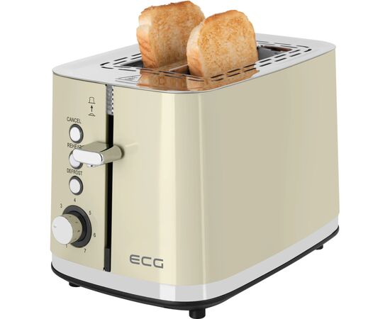 Тостер ECG ST 2766 Vintage Vanilla, зображення 8 Тостер ECG ST 2766 Vintage Vanilla, зображення 8