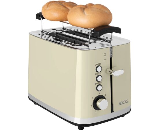 Тостер ECG ST 2766 Vintage Vanilla, зображення 9 Тостер ECG ST 2766 Vintage Vanilla, зображення 9