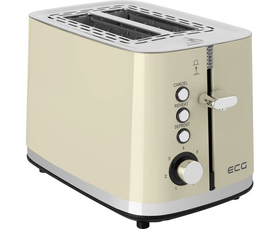 Тостер ECG ST 2766 Vintage Vanilla Тостер ECG ST 2766 Vintage Vanilla
