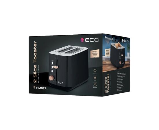 Тостер ECG ST 2768 Timber Black, зображення 11 Тостер ECG ST 2768 Timber Black, зображення 11