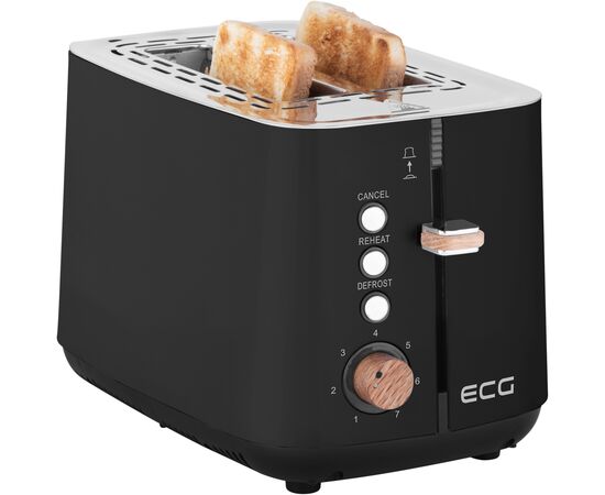 Тостер ECG ST 2768 Timber Black, зображення 7 Тостер ECG ST 2768 Timber Black, зображення 7