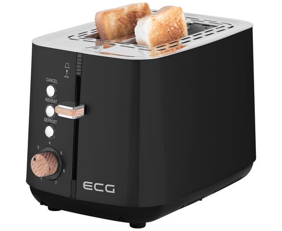 Тостер ECG ST 2768 Timber Black, зображення 8 Тостер ECG ST 2768 Timber Black, зображення 8
