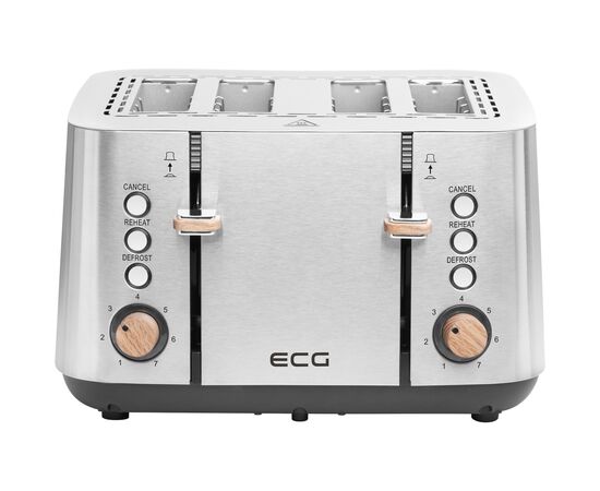 Тостер ECG ST 4767 Timber, зображення 2 Тостер ECG ST 4767 Timber, зображення 2