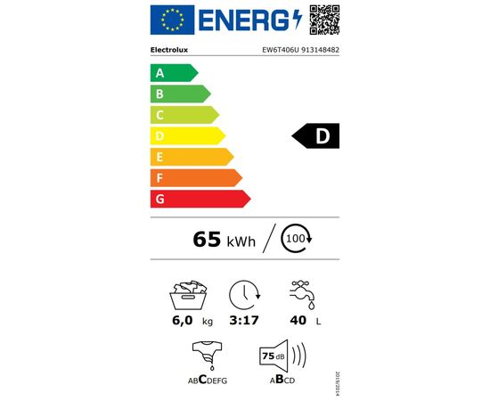 Стиральная машина Electrolux EW6T406U, изображение 6 Стиральная машина Electrolux EW6T406U, изображение 6