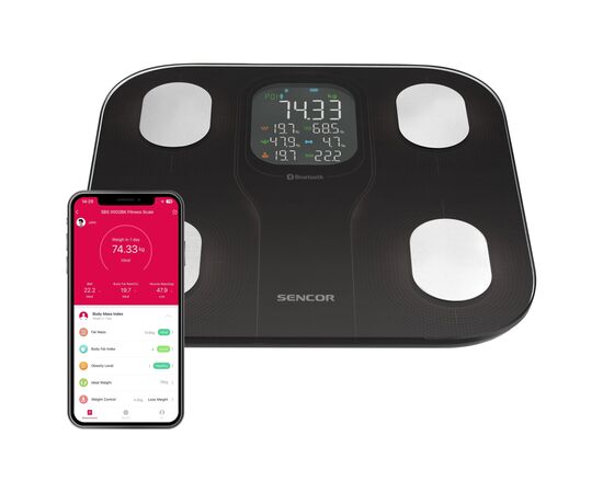 Весы напольные Sencor SBS9002BK, изображение 3 Весы напольные Sencor SBS9002BK, изображение 3