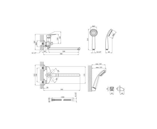 Змішувач Kroner Odra-C071 (CV019458), зображення 9 Змішувач Kroner Odra-C071 (CV019458), зображення 9