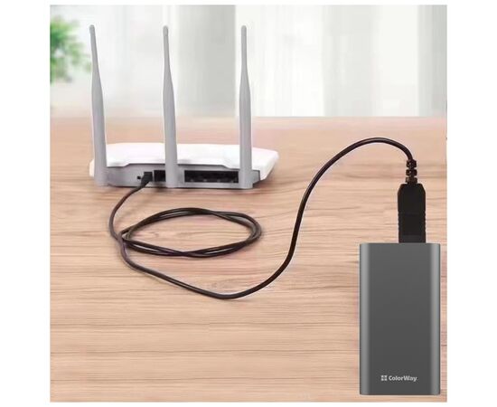 Кабель питания USB to DC 5.5x2.5mm 9V 1.0m black ColorWay (CW-CBUD066-BK), изображение 10