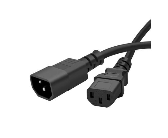 Кабель питания C13 to C14 1.8m black ColorWay (CW-CBP087-BK)