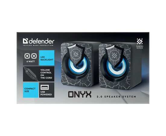 Акустическая система Defender Onyx Led USB Black (65038), изображение 5 Акустическая система Defender Onyx Led USB Black (65038), изображение 5