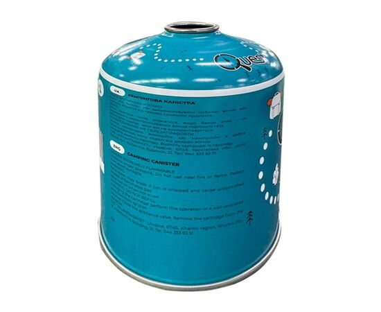 Газовый баллон Quest 450 г різьбове з'єднання (набір 12 шт) (Q-G450_12), изображение 3