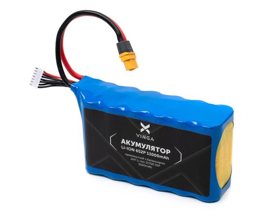 Акумулятор для дрона Vinga Li-ion 6S2P 11000mAh з балансувальним дротом (JHY Li-Ion 21700 5500mAh) (V6S2P-11000MAH), зображення 2