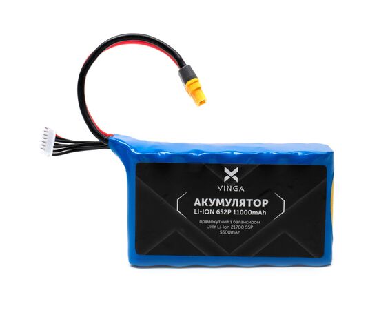 Акумулятор для дрона Vinga Li-ion 6S2P 11000mAh з балансувальним дротом (JHY Li-Ion 21700 5500mAh) (V6S2P-11000MAH)