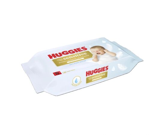 Дитячі вологі серветки Huggies Pure ExSens 48х8 (5029053585543), зображення 2