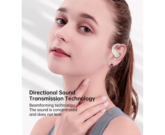 Навушники Choetech Open-ear з LED дисплеєм Beige (BH-T25-SK), зображення 4 Навушники Choetech Open-ear з LED дисплеєм Beige (BH-T25-SK), зображення 4