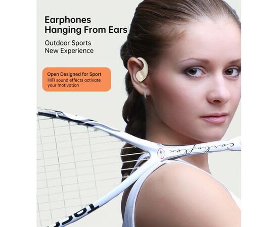 Навушники Choetech Open-ear з LED дисплеєм Beige (BH-T25-SK), зображення 5 Навушники Choetech Open-ear з LED дисплеєм Beige (BH-T25-SK), зображення 5