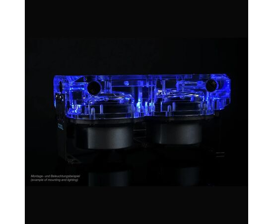 Резервуар для СРО Alphacool Eisdecke D5 dual Acryl top (13312), зображення 7