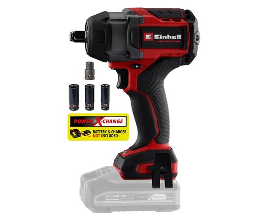 Гайковерт Einhell Professional TP-CW 18/750-C Li BL - Solo 18V, безщітковий, 750Нм 0-2200об/хв, 1.78кг (без АКБ та (4510065) Гайковерт Einhell Professional TP-CW 18/750-C Li BL - Solo 18V, безщітковий, 750Нм 0-2200об/хв, 1.78кг (без АКБ та (4510065)