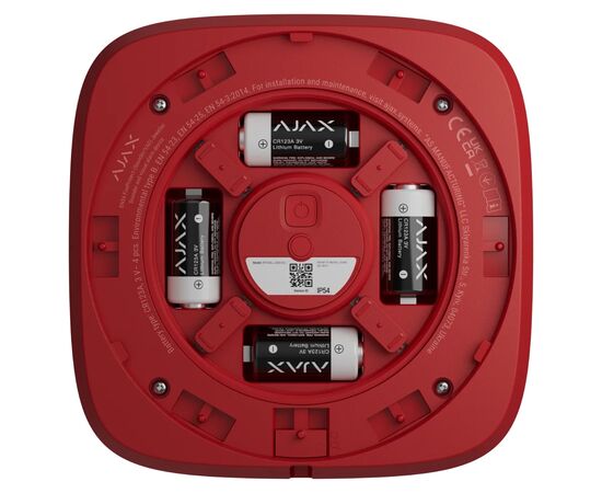 Сирена Ajax EN54 FireProtect Sounder red, зображення 3 Сирена Ajax EN54 FireProtect Sounder red, зображення 3