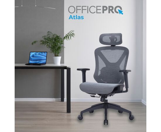 Офісне крісло OfficePro Atlas OC630-B-DG-DG (OC630-B-DG-DG), зображення 7 Офісне крісло OfficePro Atlas OC630-B-DG-DG (OC630-B-DG-DG), зображення 7