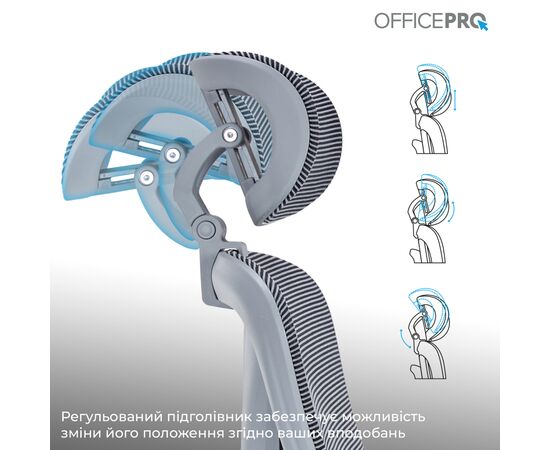 Офісне крісло OfficePro Atlas OC630G-DG-DG (OC630-G-DG-DG), зображення 12 Офісне крісло OfficePro Atlas OC630G-DG-DG (OC630-G-DG-DG), зображення 12