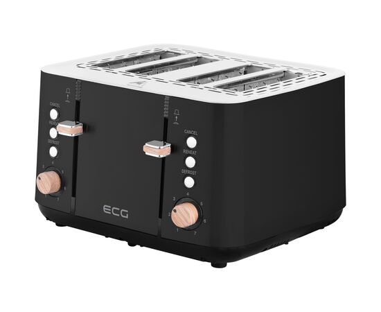Тостер ECG ST 4768 Timber Black, зображення 3 Тостер ECG ST 4768 Timber Black, зображення 3