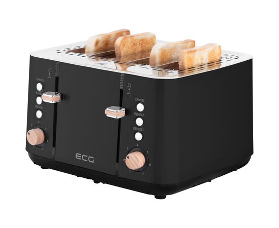 Тостер ECG ST 4768 Timber Black, зображення 8 Тостер ECG ST 4768 Timber Black, зображення 8
