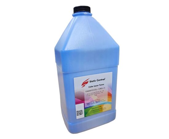Тонер HP/Canon MPTCOL 1кг cyan Static Control (TRMPTCOL-1KG-C)