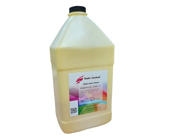 Тонер HP/Canon MPTCOL 1кг yellow Static Control (TRMPTCOL-1KG-Y)