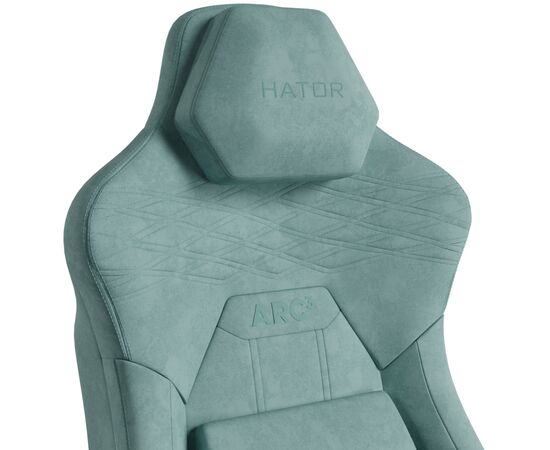 Крісло ігрове Hator Arc 3 XL Velour Turquoise (HTC3443XL), зображення 5